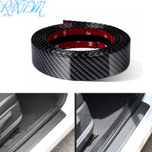 Car Stickers Carbon Fiber Rubber Styling Door Sill Protector Goods For Toyota corolla CHR RAV4 avensis yaris auris 2024 - buy cheap