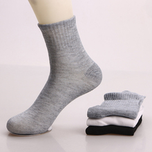 Носки хлопковые для мужчин и женщин, забавные спортивные воздухопроницаемые однотонные повседневные эластичные с дезодорирующим эффектом, 1 пара 2024 - купить недорого