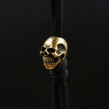 Cordão pingente de crânio com forma de crânio, acessório decorativo cordão de guarda-chuva paracord, 1 peça 2024 - compre barato