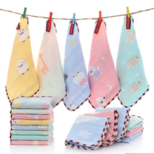 Baby Towel Cotton 6 layers Gauze 25*25cm Newborn Infant Cartoon Face Hand Bathing Bib Handkerchief Baby Stuff Baby Towel Washed 2024 - buy cheap