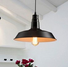 Luminária suspensa com arte em ferro estilo loft, iluminação industrial vintage simples para sala de estar, sala de jantar, bar 2024 - compre barato