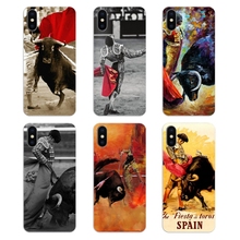 Torero español corrida de toros arte cartel transparente TPU funda para Samsung Galaxy A5 A6 A7 A8 A9 J4 J5 J7 J8 2017 Más de 2018 primer 2024 - compra barato