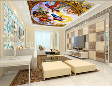 Papel tapiz de techo personalizado, cuadro al óleo de Ángel para la pared de la Virgen María, sala de estar, dormitorio, impermeable, papel de pared 2024 - compra barato