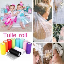 Tulle Roll (22m/roll)15cm Organza Tulle Roll Spool Tutu Baby Shower Wedding Christmas Birthday Party Kids Favors 7Z-SH759 2024 - buy cheap