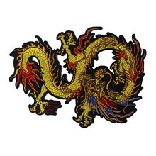 yellowdragon applique patches vintage embroidered badge fabric patch Fashion clothing decoration accessories patch 2024 - buy cheap