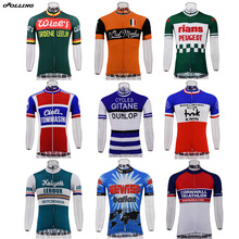 Multi Chooses Popular New Classical Retro Pro Team Maillot Cycling Jersey Customized Orolling Tops 2024 - buy cheap