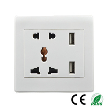 AC 110-250V 13A USB Wall Socket Universal Wall Socket Panel With 2 USB Port Plug Charger Switch Power Outlet EU US UK AU 2024 - buy cheap