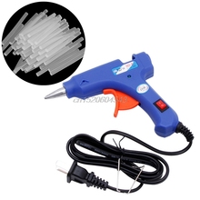 Professional Electric Heating Hot Melt Glue Gun 20W 50Pcs Glue Sticks Adhesive R11 Drop ship 2024 - buy cheap