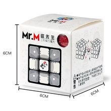 Shengshou 3x3 cubo magnético Mr. M 3x3x3 cubo mágico magnético 3 capas Cubo de velocidad juguete de rompecabezas profesional para niños regalo juguete 2024 - compra barato