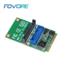 Mini PCI-E USB-карта MINI PCI-Express к USB 3,0 адаптер 19Pin-Header к USB 3,0 5 Гб SATA Power Half High Full High подходит для ПК 2024 - купить недорого