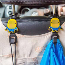 New Hot 2Pcs Car Interior Accessories Portable Auto Seat Hanger Purse Bag Organizer Cartoon Holder Hook Headrest Free Shipping 2024 - buy cheap