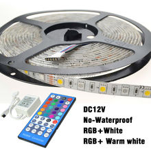 SMD 5050 RGBW Led Strip dc12v 60 leds/m No-waterproof Flexible Light Strip RGB+White Color/RGB+Warm White Color with Controller 2024 - buy cheap