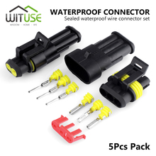 5 Sets super seal Car Wire connector 1/2/3/4/5/6 Pin Way Terminal Female and Male Waterproof connector Automotive Connector Plug 2024 - buy cheap