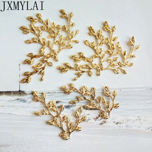 10 PCS Metal Alloy KC Gold Plated Leaf Branch For Clothing Hair Accessories DIY Jewelry Findings 2024 - buy cheap