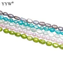 Cultured Potato Freshwater Pearl Beads 6-7mm Approx 0.8mm Sold By Strand 2024 - buy cheap