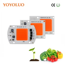 YOYOLUO LED Lamp beads AC220V COB Chip Phyto Lamps Full Spectrum 20W 30W 50W LED Diode Plant Grow Lights For Indoor Seedlings 2024 - buy cheap