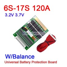 Placa de proteção de bateria de lítio 6s-17s 50a 80a 120a w/balance bms lifepo4, placa de proteção de bateria de lítio 24v 36v 48v 60v 7s 8s 10s 12s 13s 14s 16s 2024 - compre barato