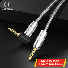 MOOJECAL Aux кабель Jack 3,5 мм аудио кабель акустическая линия для iPhone 6 6s 5 Samsung S8 автомобильные наушники для Xiaomi redmi 4x аудио разъем 2024 - купить недорого