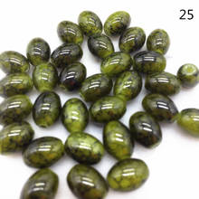 4 6 8 mm  Rugby Shaped Glass Beads Pattern Spacer Loose Jewelry Making Wholesale# TY25 2024 - buy cheap