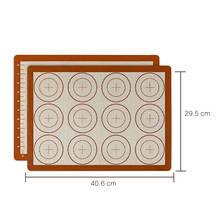 Антипригарный силиконовый коврик для выпечки, кондитерские инструменты, коврик для раскатки теста для печенья тортов 2024 - купить недорого