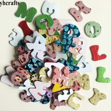 1bag/LOT,New printed shiny A-Z letters alphabet foam stickers Kindergarten craft diy toys Self learning Teach your own Creative 2024 - buy cheap