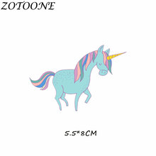 ZOTOONE Iron on Patches for Clothing Heat Transfer Tiger Dog Unicorn Patch Clothes T-Shirt Sticker for DIY Accessory Applique E 2024 - buy cheap
