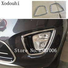 Car styling ABS Chrome cover trim front head fog light lamp frame stick part 2pcs for Kia Sorento 2015 2016 2017 2024 - buy cheap