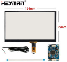 7''165mm*100mm Capacitive Touch Digitizer For Raspberry Pi Tablet PC GPS Navigation Touch Screen Panel Glass+USB Driver Board 2024 - buy cheap