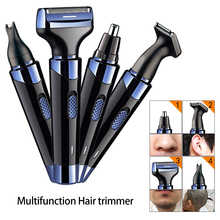 4 in 1 Professional Electric Nose Ear Hair Trimmer Face Hair Trimmer Rechargeable Beard Eyebrow Trimmer Electric Nose Ear Shaver 2024 - buy cheap