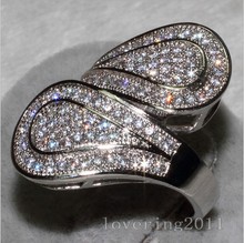 Обручальное кольцо для женщин choucong с камнем 5-11, 100 шт. 2024 - купить недорого