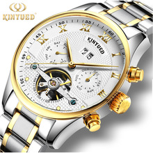KINYUED brand new watch, Swiss solid stainless steel belt, man Tourbillon automatic mechanical  watch 2024 - buy cheap