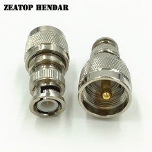 5 шт. латунь BNC Q9 штекер к УВЧ штекер PL259 SO239 прямой PTFE RF коаксиальный провод разъем высокое качество 2024 - купить недорого