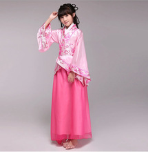 Childs girls new Chinese costume ancient Hanfu Children's clothes Tang Dynasty costumes Cosplay party dress 110-150cm 2024 - buy cheap
