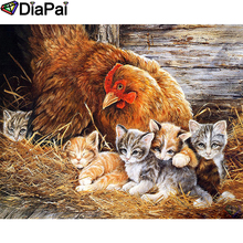 DIAPAI 100% Full Square/Round Drill 5D DIY Diamond Painting "Animal chicken cat" Diamond Embroidery Cross Stitch 3D Decor A19047 2024 - buy cheap