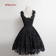 Black Short Lace Homecoming Dresses 8th Grade Cocktail Graduation Dresses Party Short Prom Dresses vestido de formatura curto 2024 - buy cheap