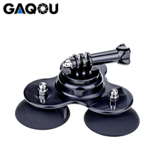 GAQOU Suction Cup for GoPro Camera Car Windshield Glass Sucker Mount Holder Triple Vacuum for GoPro HERO 7 6 5 4 + SJCAM SJ4000 2024 - buy cheap