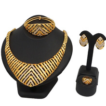 african gold jewelry sets  fashion necklace fine jewelry WEDDING SETS 2024 - buy cheap