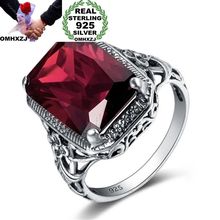 OMHXZJ-Anillo de plata esterlina 925 para hombre y mujer, sortija de boda, plata, Circonia cúbica, zirconia, circonita, zirconita, estilo europeo, fiesta, RR17 2024 - compra barato