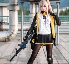 Girls Frontline Cosplay ump45 UMP9 Cosplay Costume Set Top+skirt+coat+socks+scarf+armband+bow+knee pads+gloves+Bag*2 2024 - buy cheap