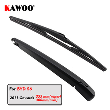 Lâminas de limpador de para-brisa kawoo, braço para janela traseira de byd s6 hatchback (a partir de 2011) 355mm, acessórios para lâmina de para-brisa automática 2024 - compre barato