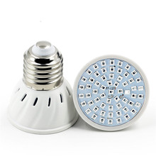 1 pc crecer luz led MR16/E14/GU10/E27 creciente lámpara bombillas AC220V 60 leds/80 led lampe planta led lámpara de crecimiento 2024 - compra barato