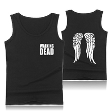 The Walking Dead Tank Top Men Zombie Daryl Dixon Wings Summer Vest Bodybuilding Sleeveless Shirt Fitness Tank Tops Gym Clothing 2024 - buy cheap