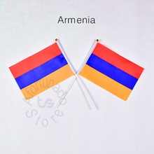 Armenia 14*21cm flag  Banner  hand waving National flag Home Decoration flag banner 2024 - buy cheap