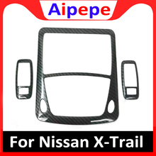 For Nissan X-Trail Rogue T32 2014 to 2017 Reading Light Lamp Cover Trim ABS Chrome X Trail Decoration Car Styling Accessories 2024 - buy cheap