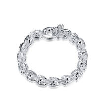 Big Promotion Women Girls Charm Bracelet Fashion Silver Jewelry Wedding Bangles Accessories Wholesale Price 2024 - buy cheap