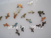 Approx. 1000pcs/bag Metal Silver Mermaid Design Non-adhesive Metal Pieces Nail Art Decoration MS-210-1 2024 - buy cheap