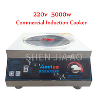 Panela comercial de indução 5000w côncavo alto potência comercial panela de indução côncavo de hotel panela de indução 220v 2024 - compre barato