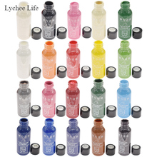 Lychee Life 30ML DIY Leather Edge Paint Oil Dye Highlights Professional 20 Colors Watercolor Paint Liquid Leather Craft 2024 - buy cheap