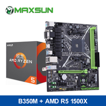 Maxsun Challenger Motherboard B350M+AMD Ryzen R5 1500X DDR4 2133/2400MHz 32GB memory VGA+DVI+HDMI for desktop Gaming Main board 2024 - buy cheap