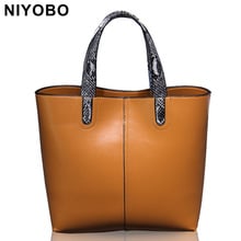 Woman Leather Handbag Large Capacity Cowhide Tote Bags High Quality Women's Messenger Bags Shoulder Bag PT1035 2024 - buy cheap